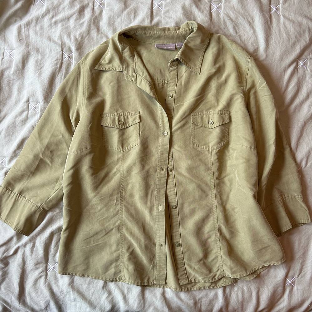 90s Green Button-up Shirt